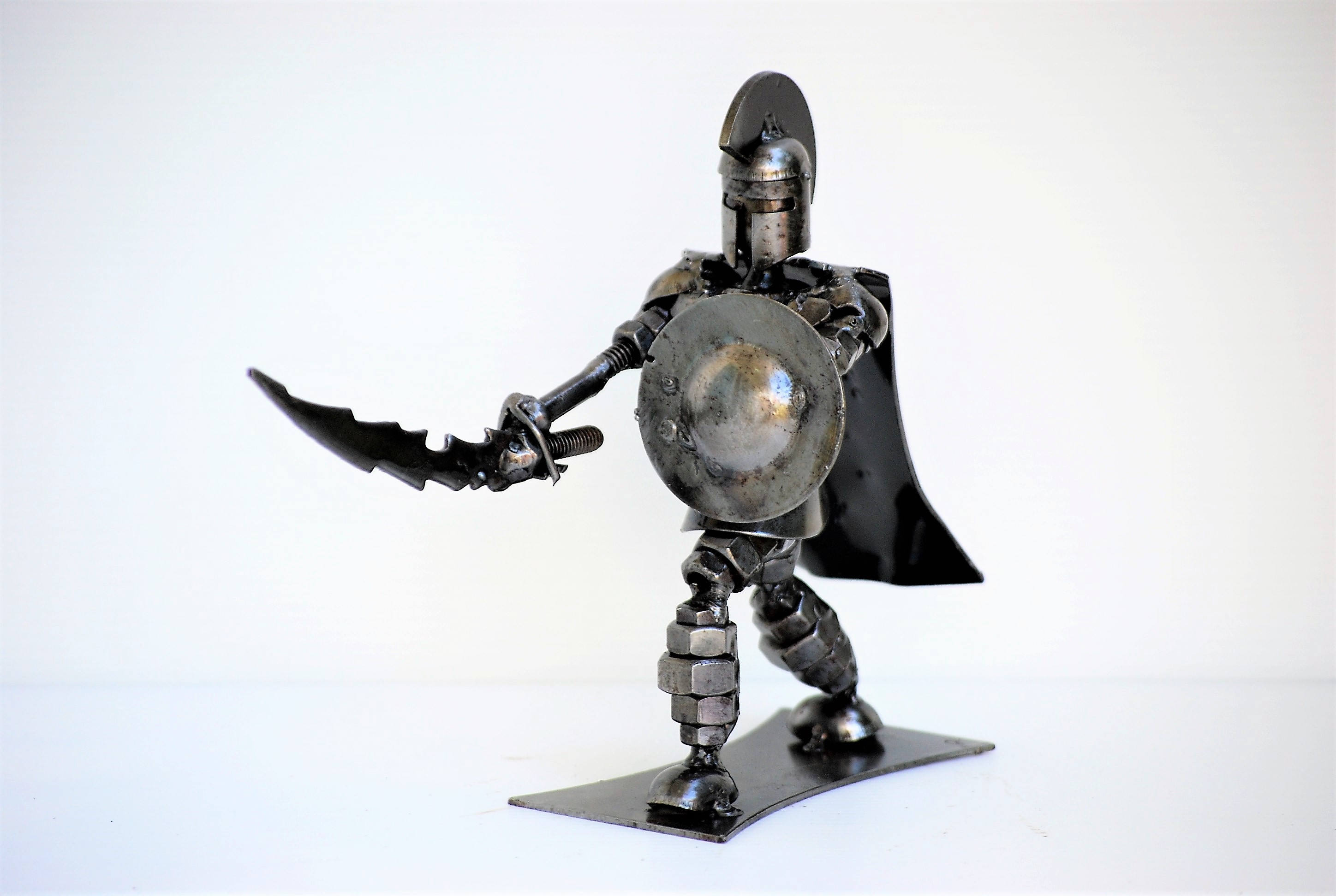 Spartan (B) Scrap Metal Sculpture, Perfect Gift For Boyfriend, Perfect Gift for Husband, Best Idea Gift for Dad, Wow Labor day gift for him