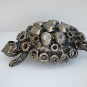 Turtle Scrap Metal Sculpture, Gift For Anniversary, Surprised Birthday gift, Best Wedding Gifts, Cool Mother day gifts, Cool gift for dad image 1