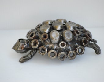 Turtle Scrap Metal Sculpture, Gift For Anniversary, Surprised Birthday gift, Best Wedding Gifts, Cool Mother day gifts, Cool gift for dad