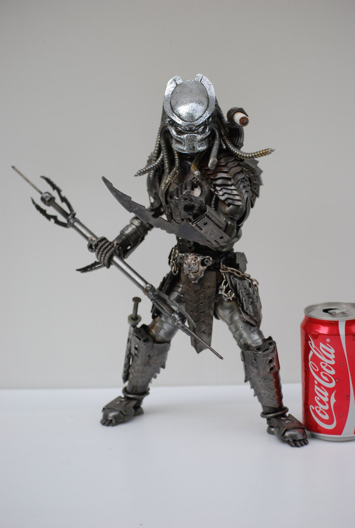 Predator type 3 face F Scrap Metal Sculpture Model Etsy