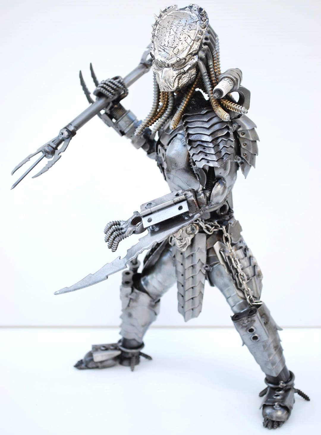 Recycled Metal Predator Sculpture, Handmade Industrial Art, Unique ...