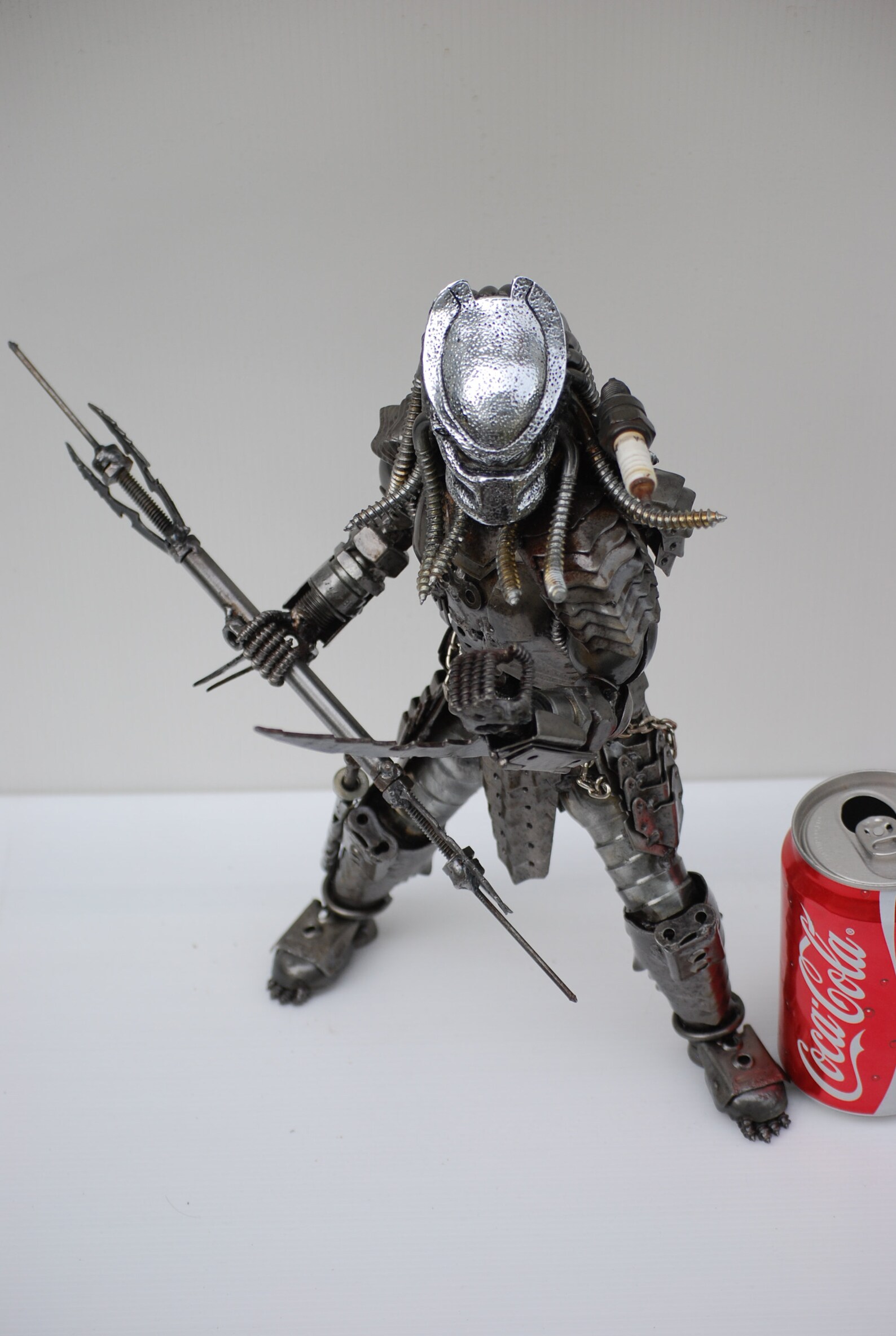 Predator type 3 face F Scrap Metal Sculpture Model Etsy