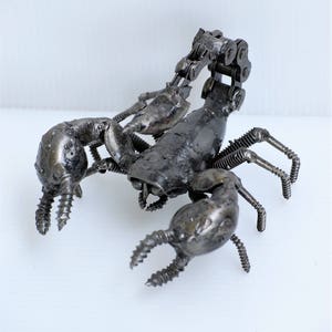 Scorpion Scrap Metal Sculpture, Gift For Anniversary, Birthday Gifts For Son, Best Graduation gift for son, gift for dad, gift for mother image 3