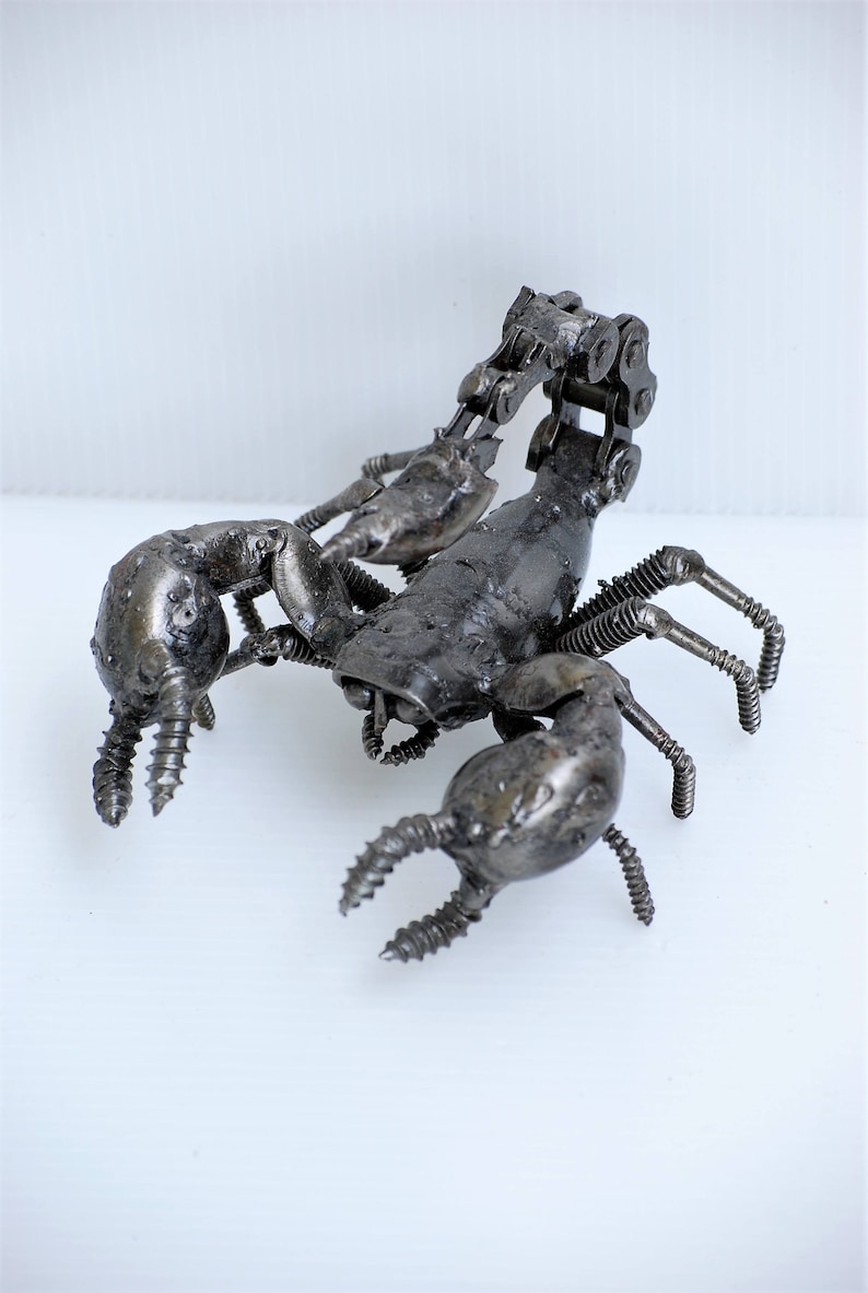 Scorpion Scrap Metal Sculpture, Gift For Anniversary, Birthday Gifts For Son, Best Graduation gift for son, gift for dad, gift for mother image 3