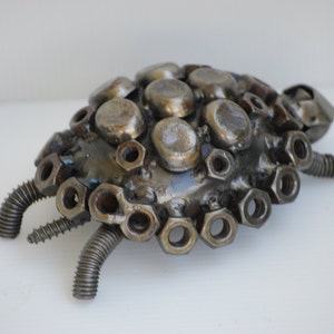 Turtle Scrap Metal Sculpture, Gift For Anniversary, Surprised Birthday gift, Best Wedding Gifts, Cool Mother day gifts, Cool gift for dad image 5