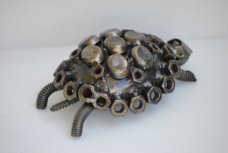 Turtle Scrap Metal Sculpture, Gift For Anniversary, Surprised Birthday gift, Best Wedding Gifts, Cool Mother day gifts, Cool gift for dad image 5