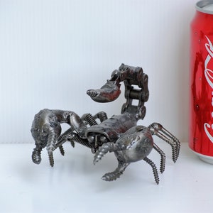 Scorpion Scrap Metal Sculpture, Gift For Anniversary, Birthday Gifts For Son, Best Graduation gift for son, gift for dad, gift for mother image 2