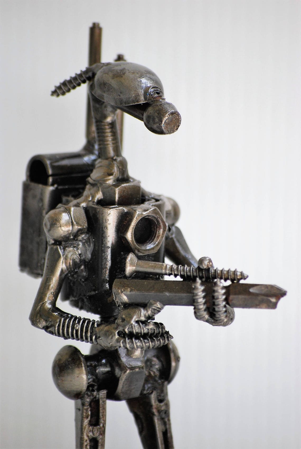 Droid Soldier small-action B Scrap Metal Sculpture Model | Etsy