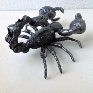 Scorpion Scrap Metal Sculpture, Gift For Anniversary, Birthday Gifts For Son, Best Graduation gift for son, gift for dad, gift for mother image 7