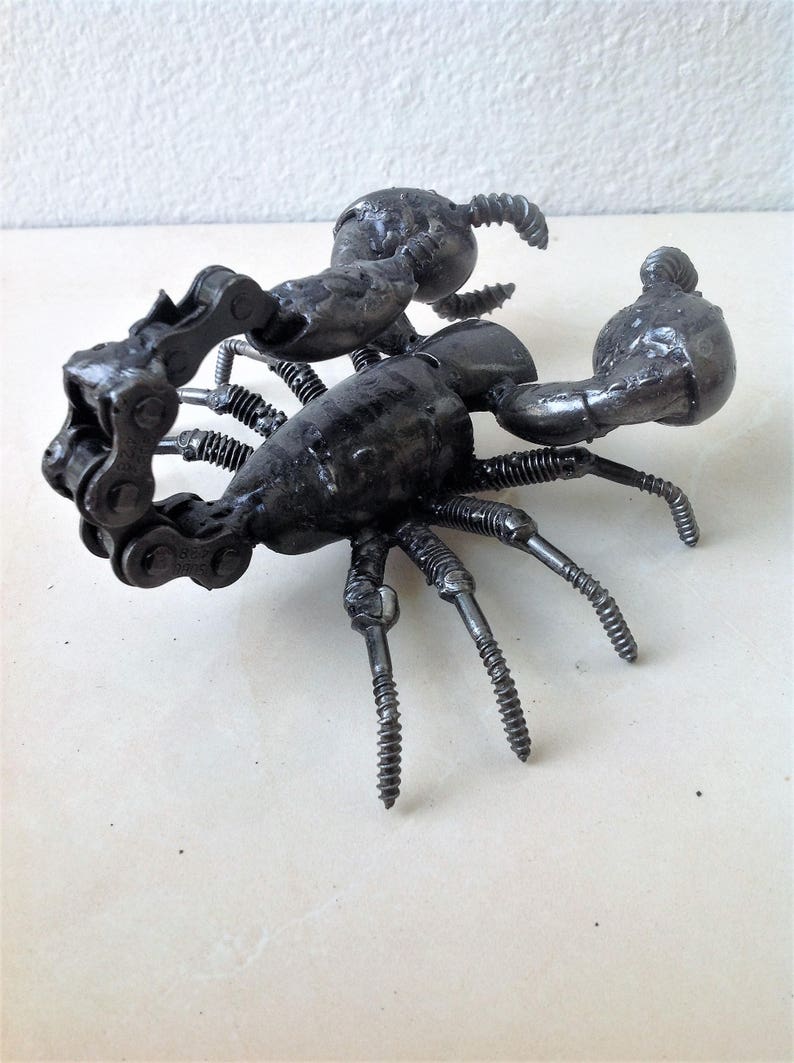 Scorpion Scrap Metal Sculpture, Gift For Anniversary, Birthday Gifts For Son, Best Graduation gift for son, gift for dad, gift for mother image 7