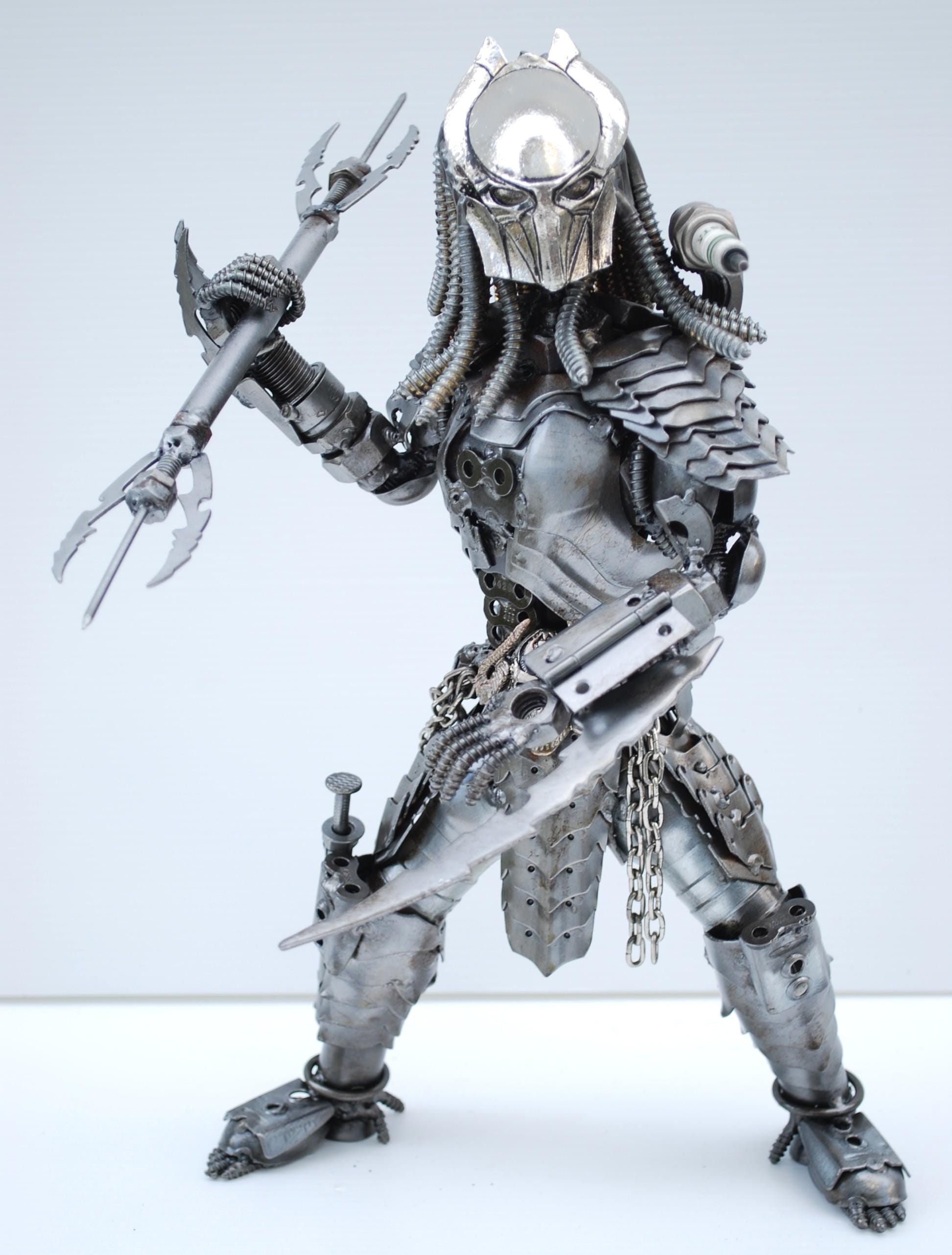 Scrap Metal Predator Sculpture, Handmade Recycled Home Decor Item ...