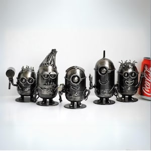 METAL SCULPTURE Mini robot ( sell all 5 with 35% discount), Wow Anniversary Gifts, Best gift for him, Cool Birthday gift for Mother