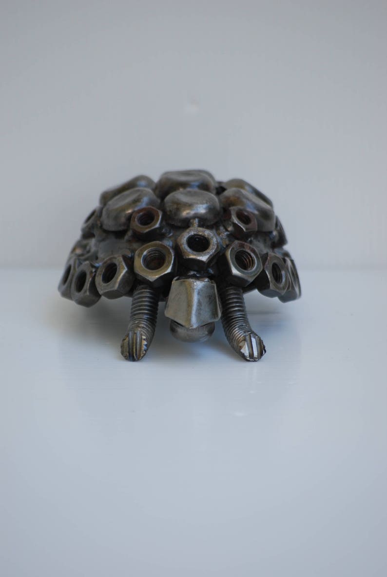 Turtle Scrap Metal Sculpture, Gift For Anniversary, Surprised Birthday gift, Best Wedding Gifts, Cool Mother day gifts, Cool gift for dad image 7