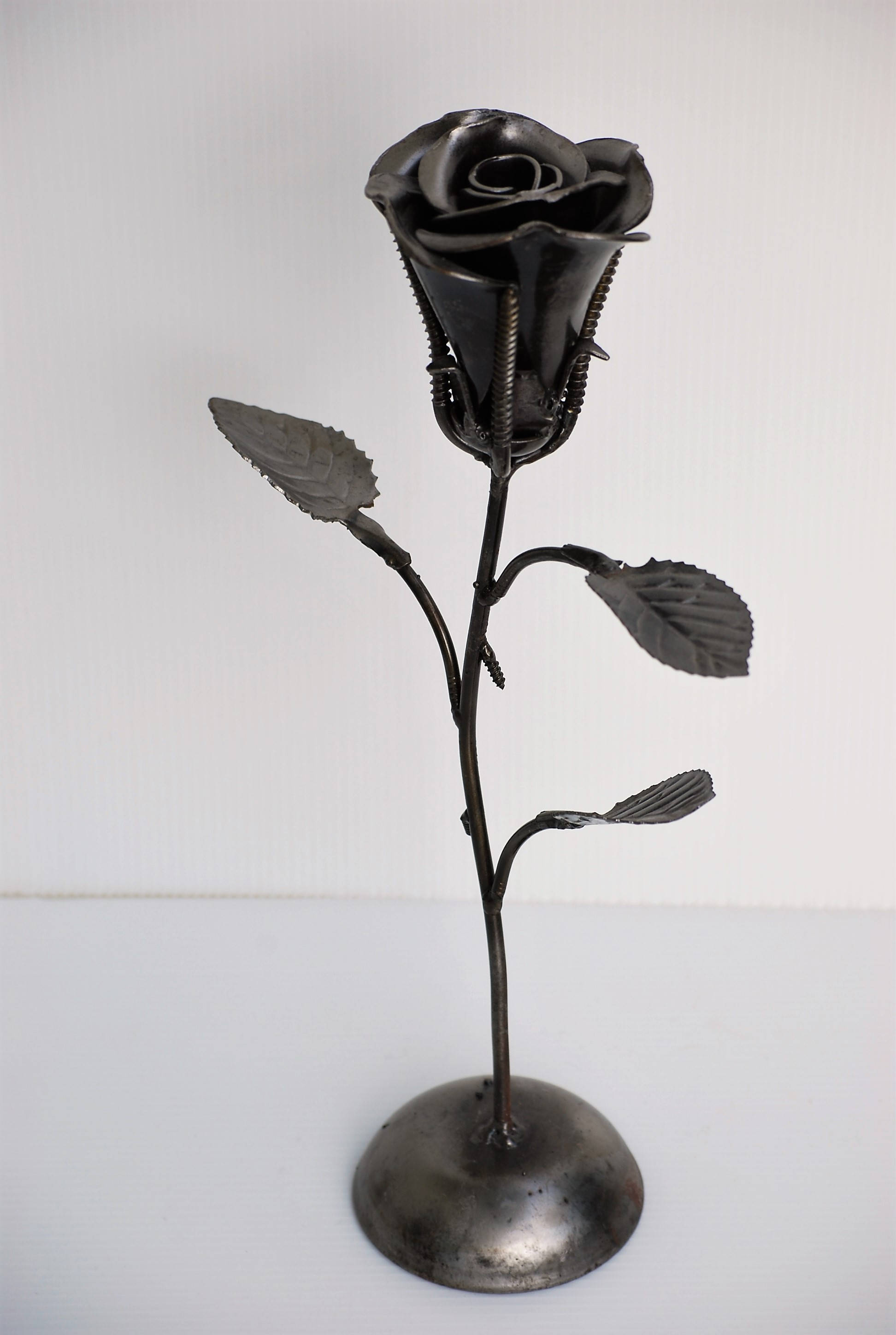 METAL SCULPTURE Rose Gift For Her Model Recycled Handmade Art Etsy