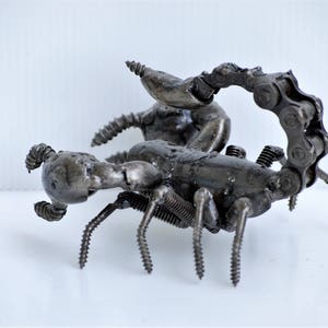 Scorpion Scrap Metal Sculpture, Gift For Anniversary, Birthday Gifts For Son, Best Graduation gift for son, gift for dad, gift for mother image 6