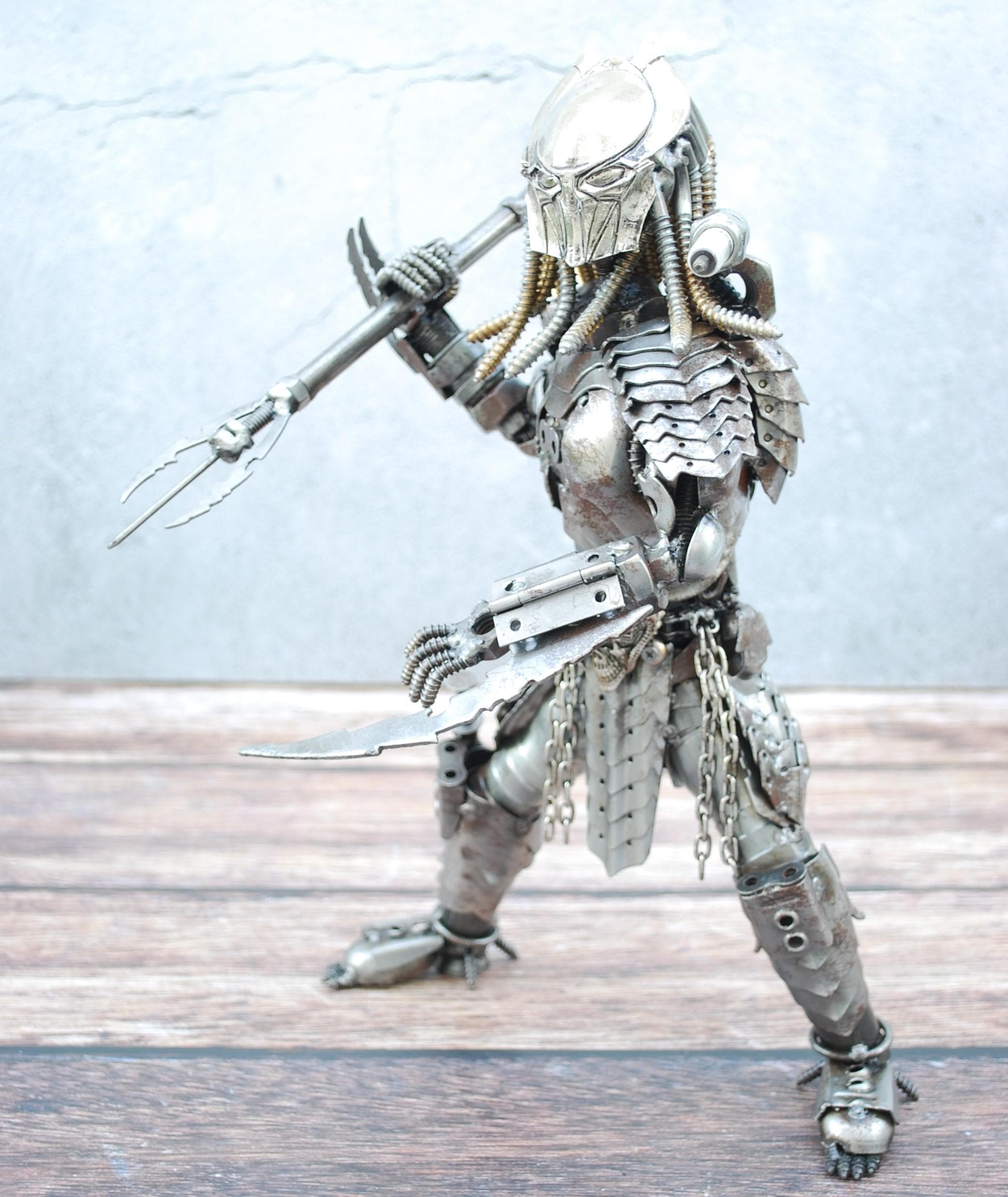 Scrap Metal Predator Sculpture, Handmade Recycled Home Decor Item ...