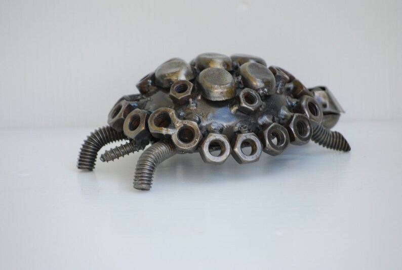 Turtle Scrap Metal Sculpture, Gift For Anniversary, Surprised Birthday gift, Best Wedding Gifts, Cool Mother day gifts, Cool gift for dad image 3