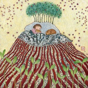 Magical dreams, greeting card