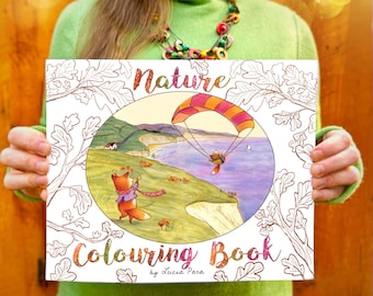 Nature coloring book