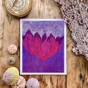 Tulip, greeting card