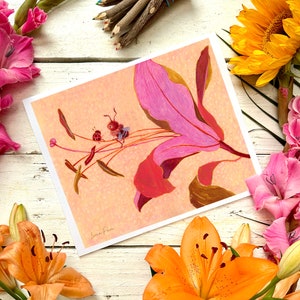 Lily friends, greeting card