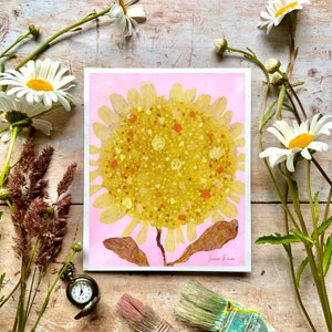 Sunflower, greeting card