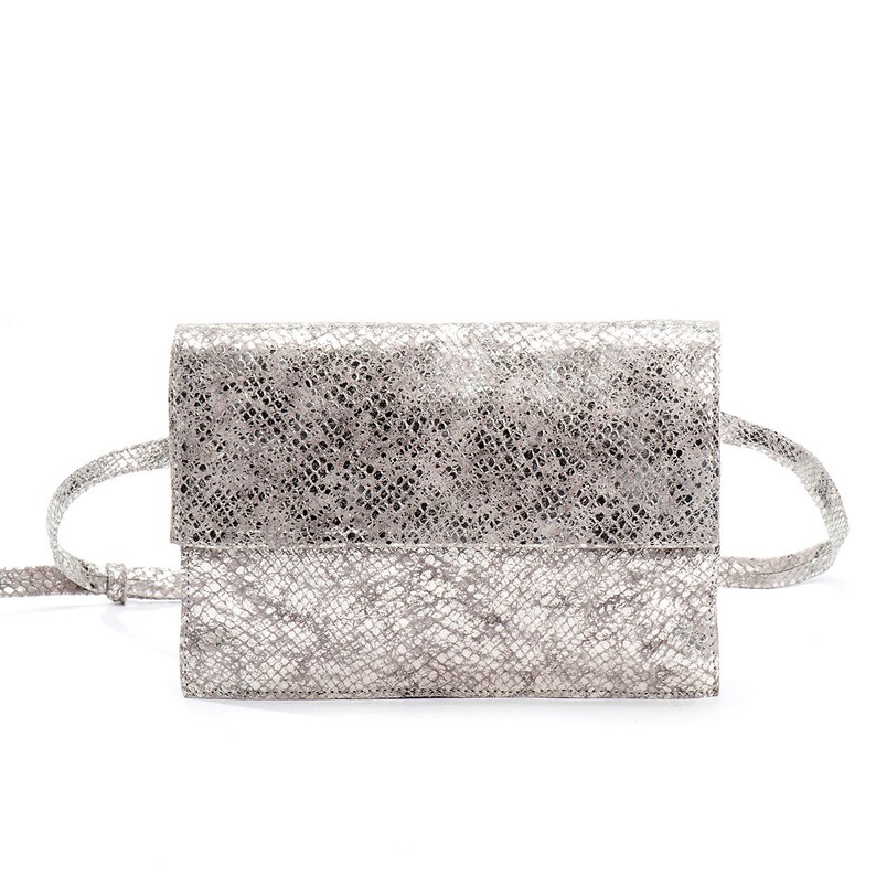 silver pouch clutch