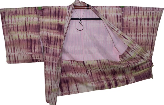 Pink, Green, and White Tie Dye Haori