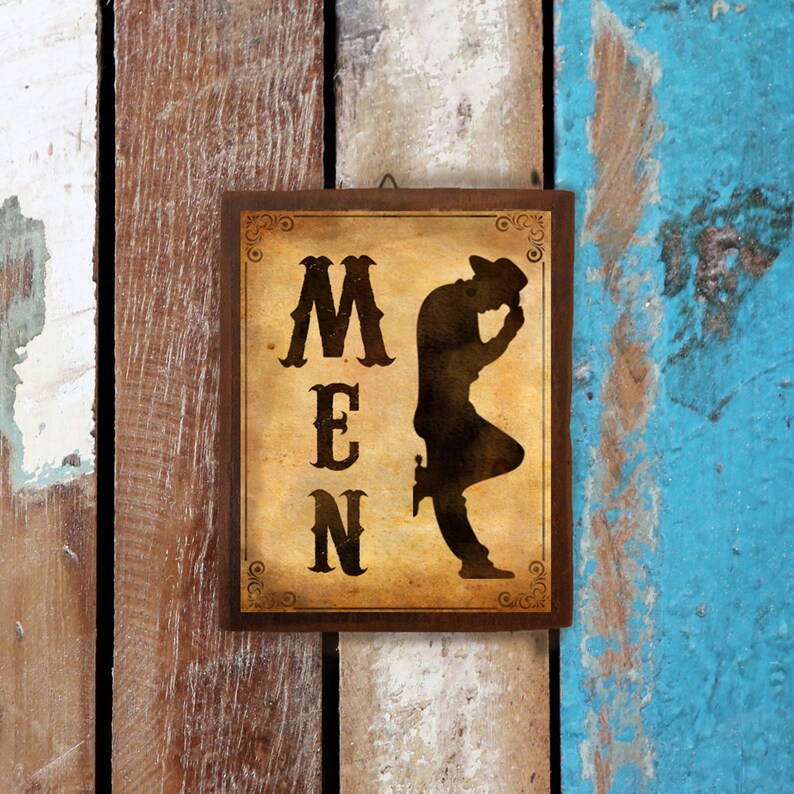 Toilette Zeichen Holz Schild Türschild lustige Zeichen | Etsy