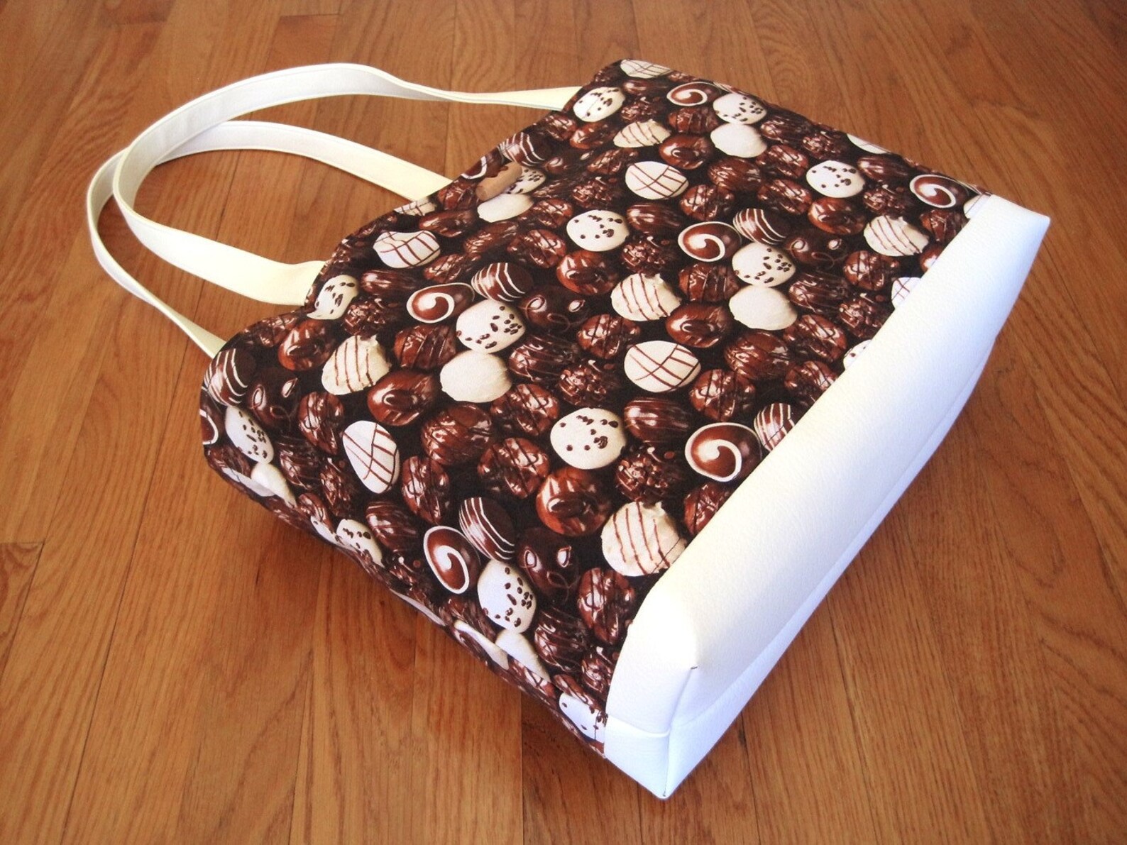 Novelty Tote Bag BROWN Dark Milk WHITE Chocolate Candy 100 Etsy