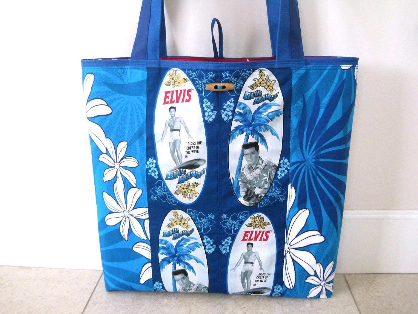 Red White and Royal Blue Tote Bag Etsy
