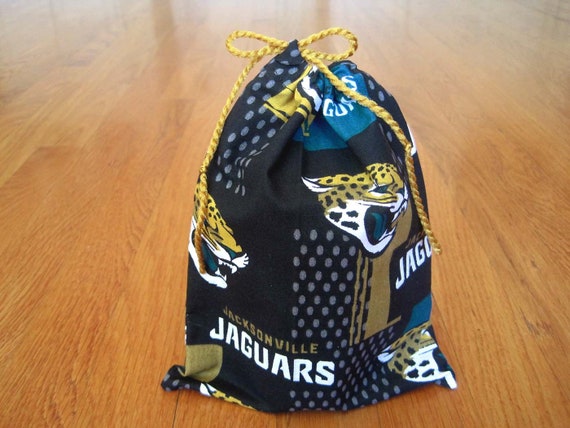 Sports Drawstring 6x8 Handmade From Jacksonville Jaguars 100 Cotton Black Teal Gold Nfl Pro Football Team Fan Gaming Gift Bag Party Pouches