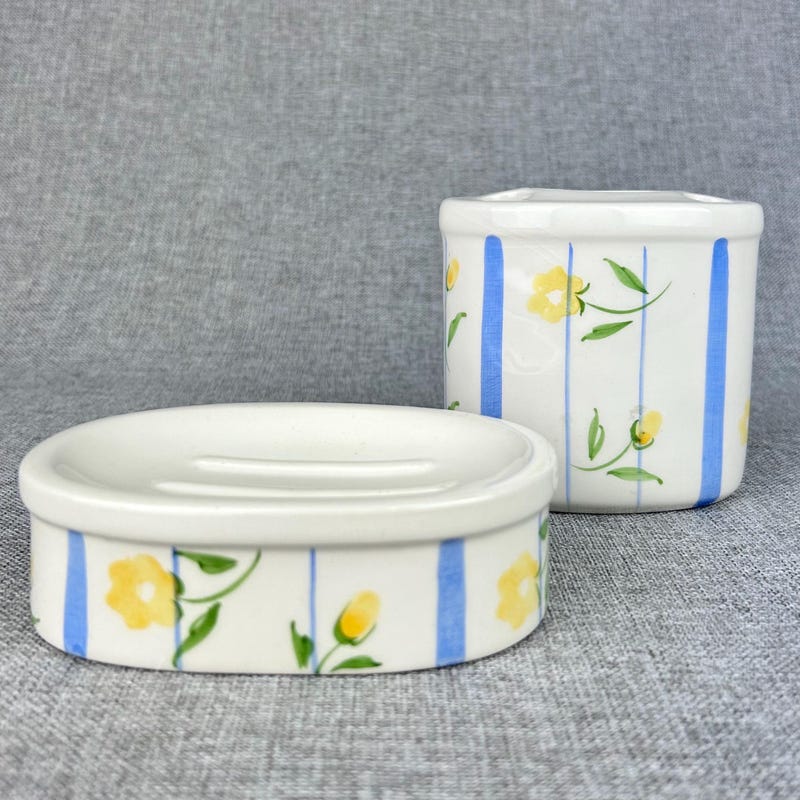 Ceramic Bathroom Accessories - Etsy