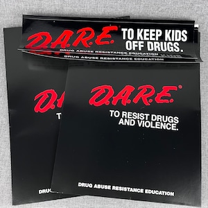 Vtg 80’s DARE Folders Drug Abuse Education Folders & Bumper Stickers