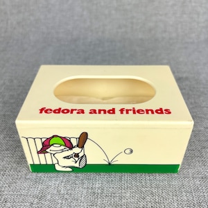 Vintage Fedora & Friends Kirk Alexander Novelty Tissue Box