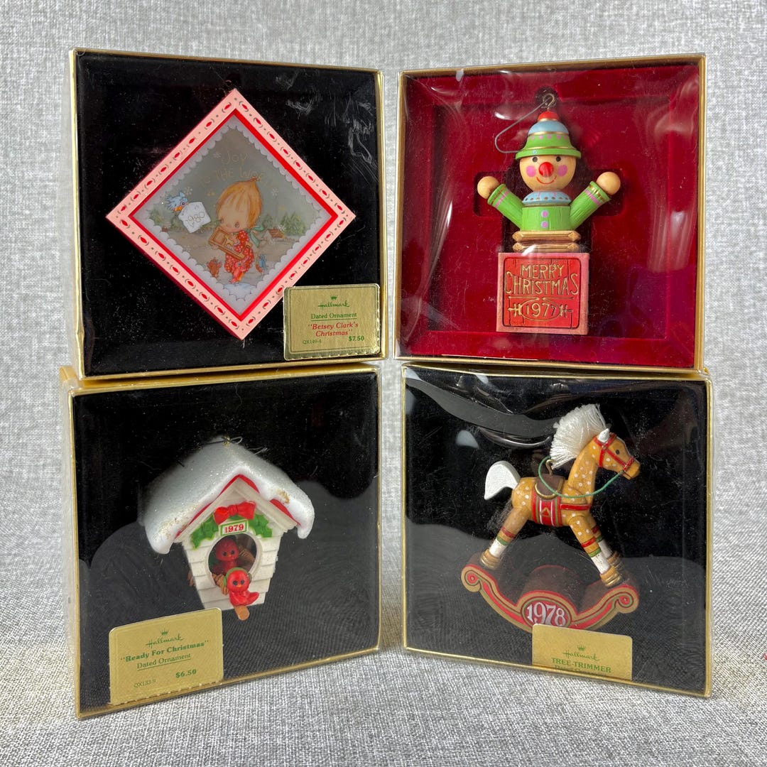 Ornaments - Vintage 70's Hallmark Hand Painted Resin Tree Trimmer