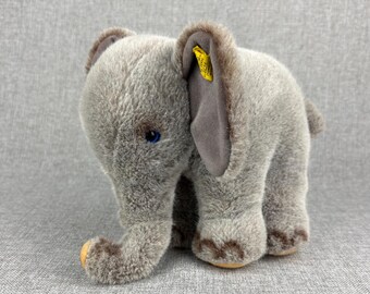 Steiff - Vintage 80's Diggy Elephant 0505/18 Plushie - Etsy