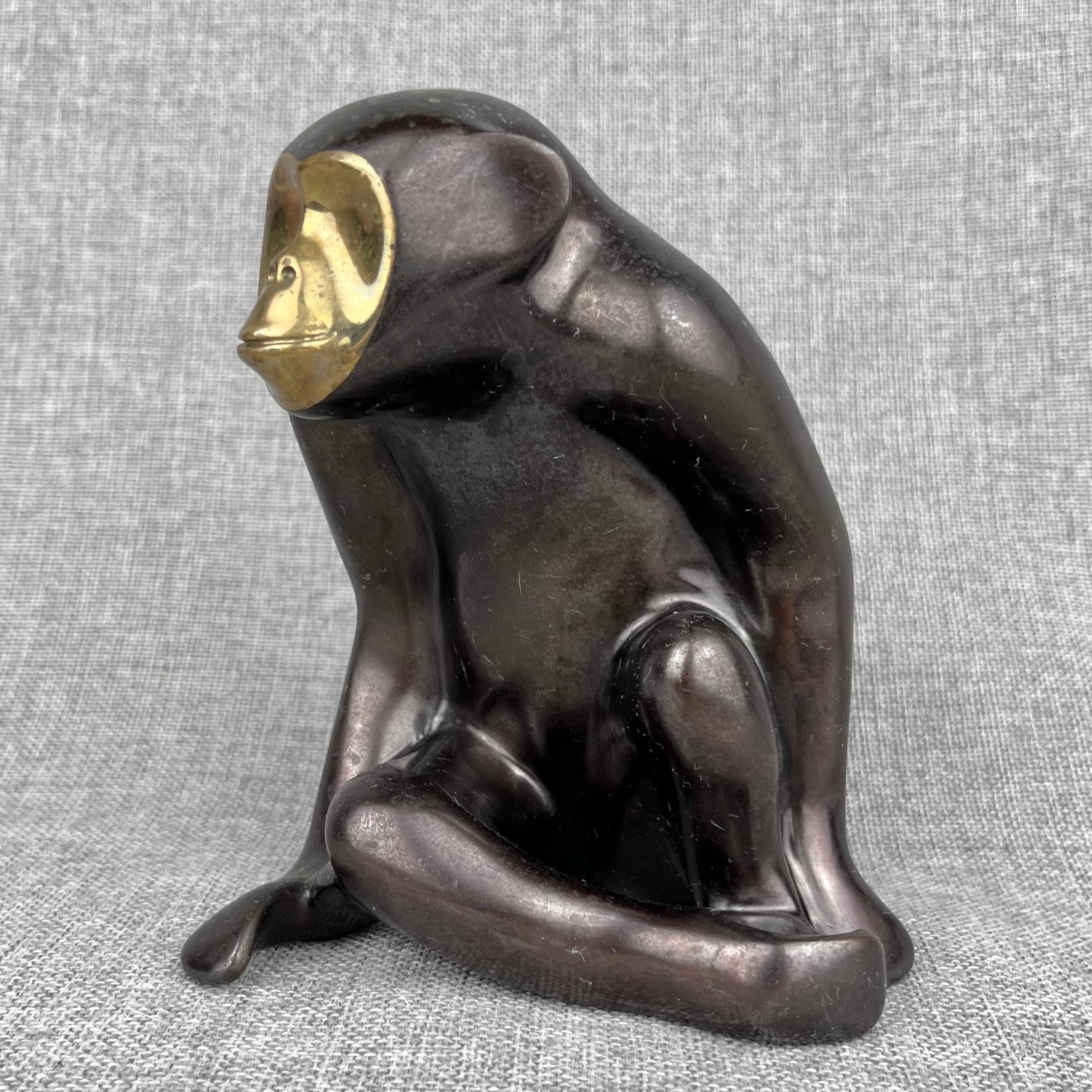 Loet Vanderveen Bronze Classic Chimpanzee Sculpture - Etsy