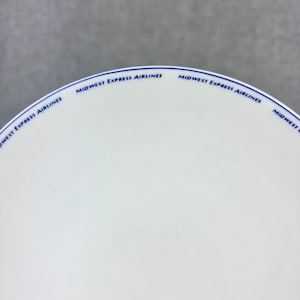 Set of 6 Vintage 80’s Midwest Express Airlines Plates