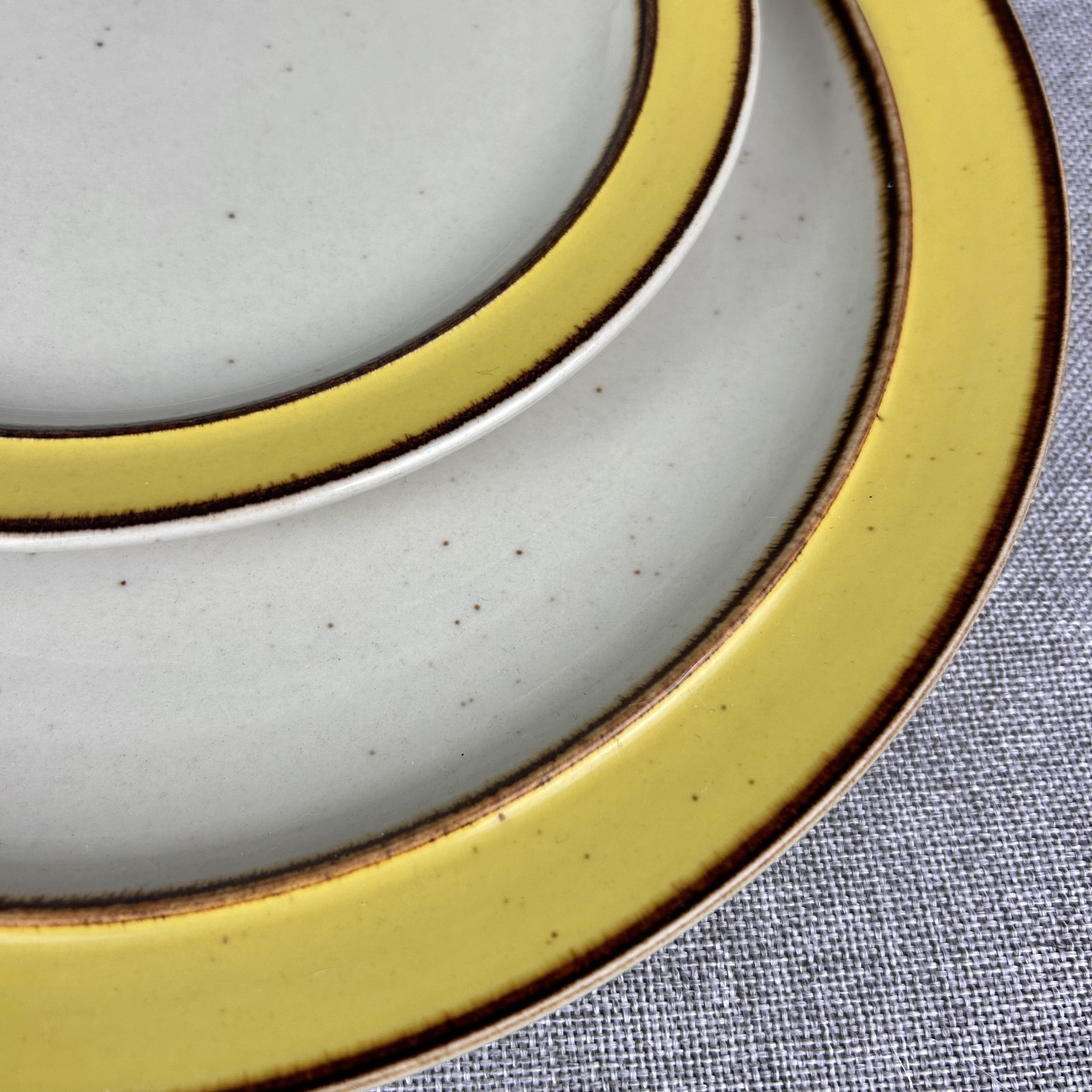 Sango Rainbow Stoneware in Citrus Yellow Plates & Bowls - Etsy
