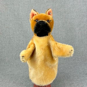 Steiff Vintage 60’s Sarras the Boxer Dog Hand Puppet