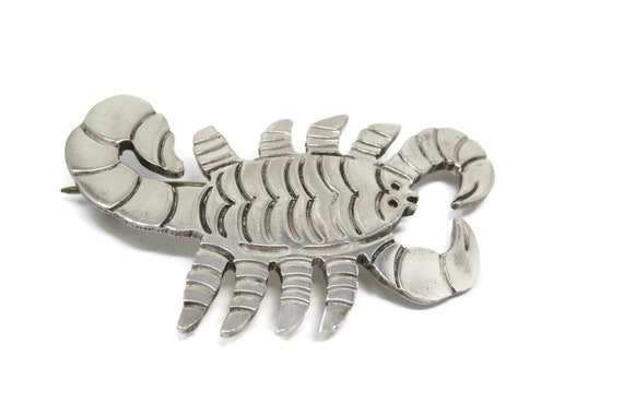 Vintage Scorpion, Brooch, Pin, TAXCO , Sterling Si