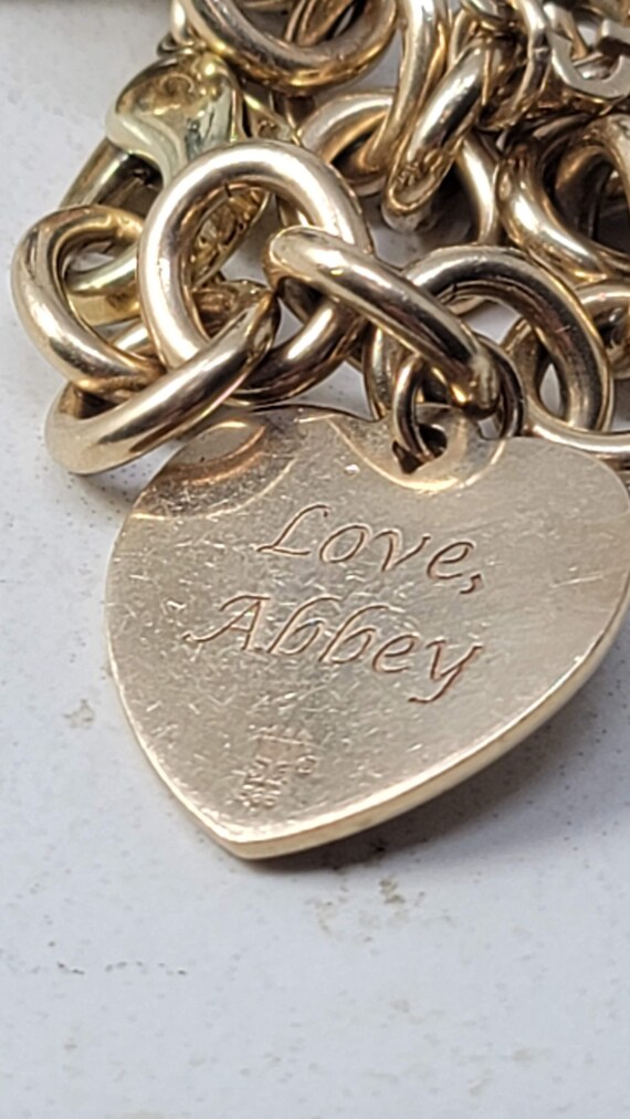 James Avery 14k Gold Vintage Charm Bracelet and 6 Jam… Gem