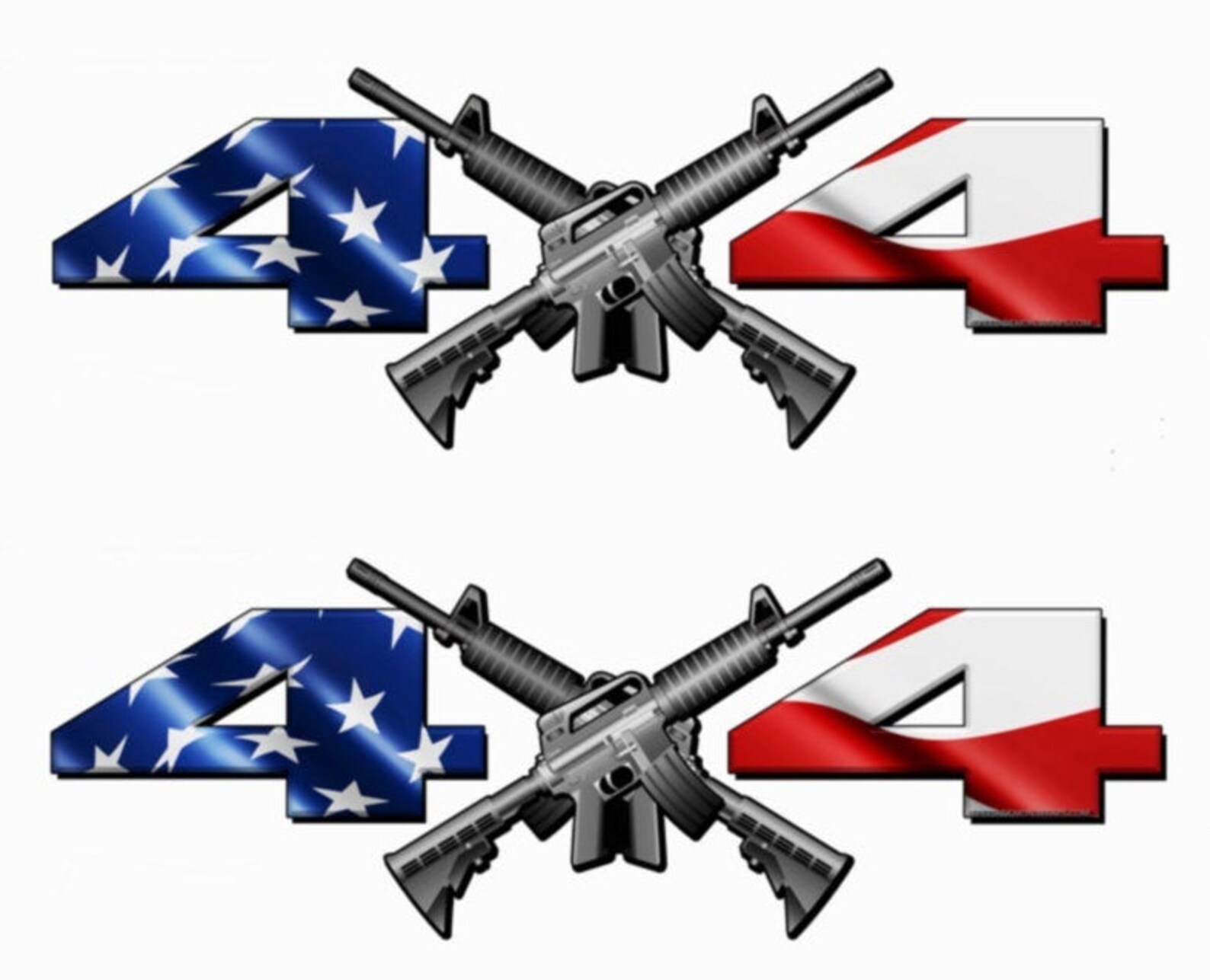 4x4 Truck Side Decals American Flag with AR15 set of 2 Etsy