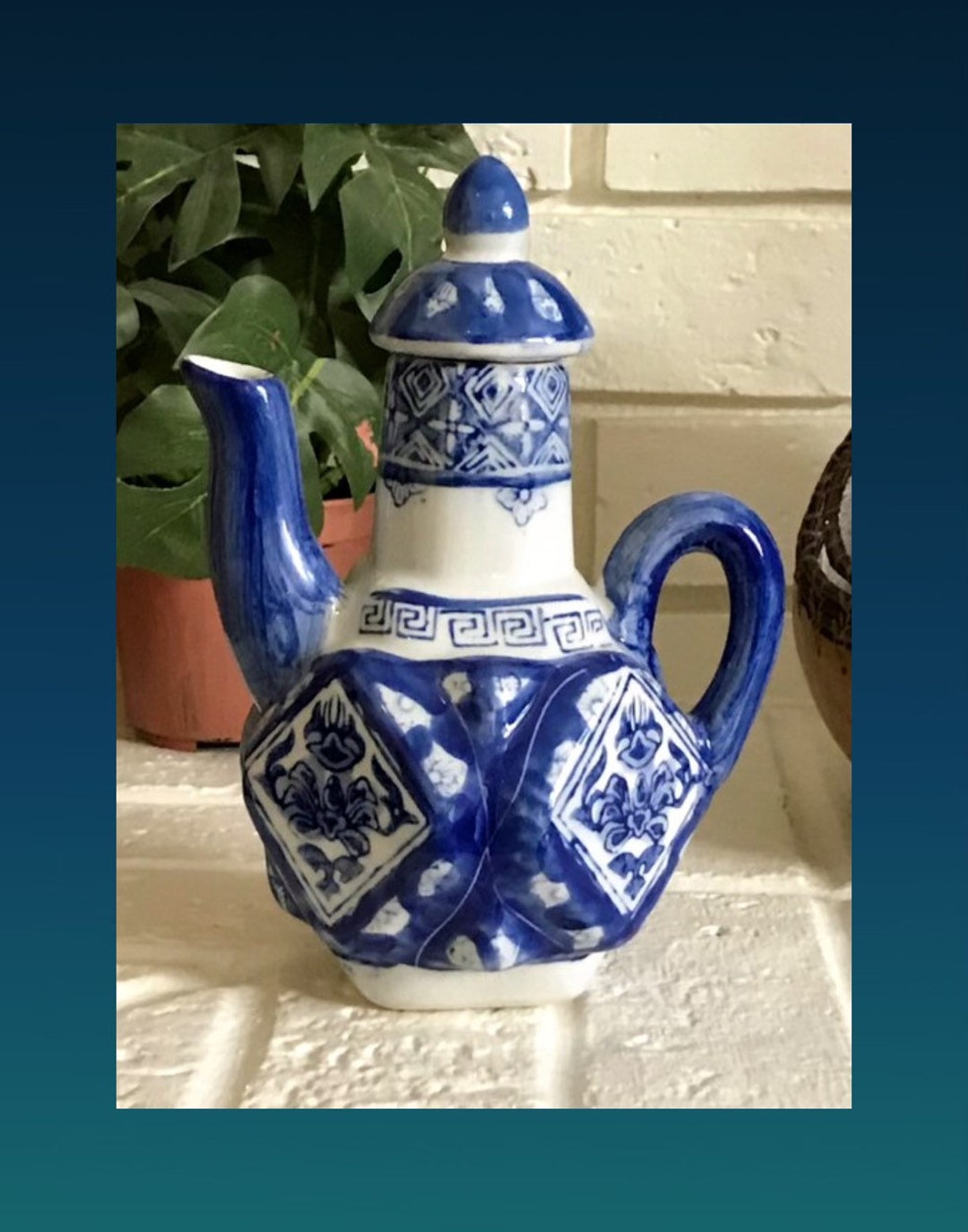 Canton Collection Canton Collection Teapot - Etsy