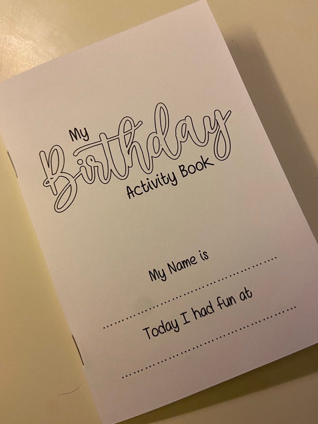 Children's Birthday Activity Book, Colouring Book, Party Bag, A5/A6