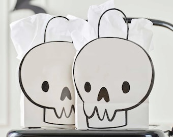 Skull Halloween Paper Party Bags