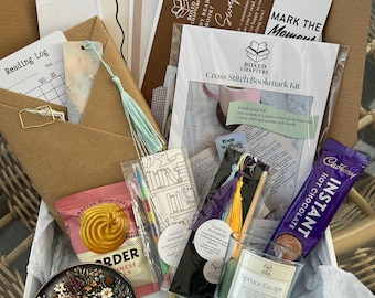 Mystery Book and Craft Gift | Cross Stitch Bookmark Kit