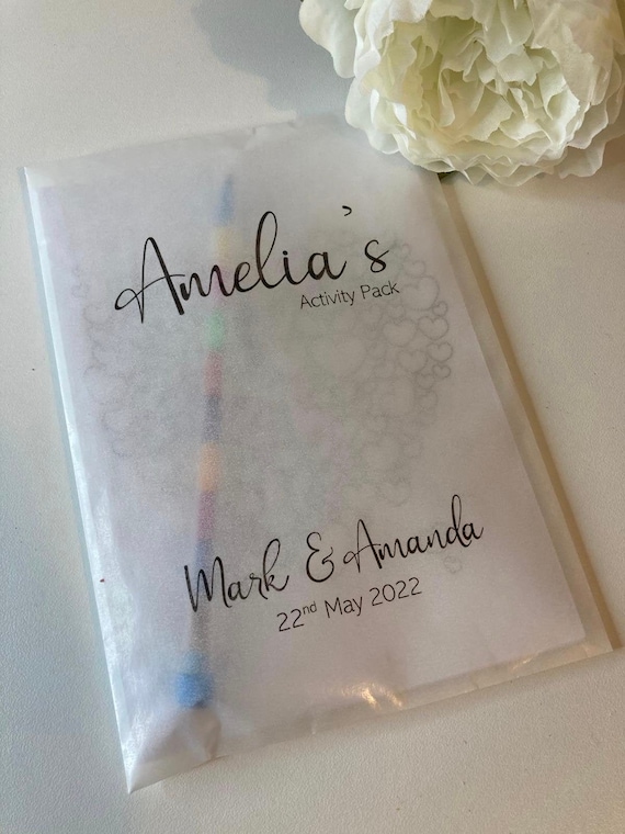 Personalised Wedding Activity Pack A6 Children's Activity | Etsy
