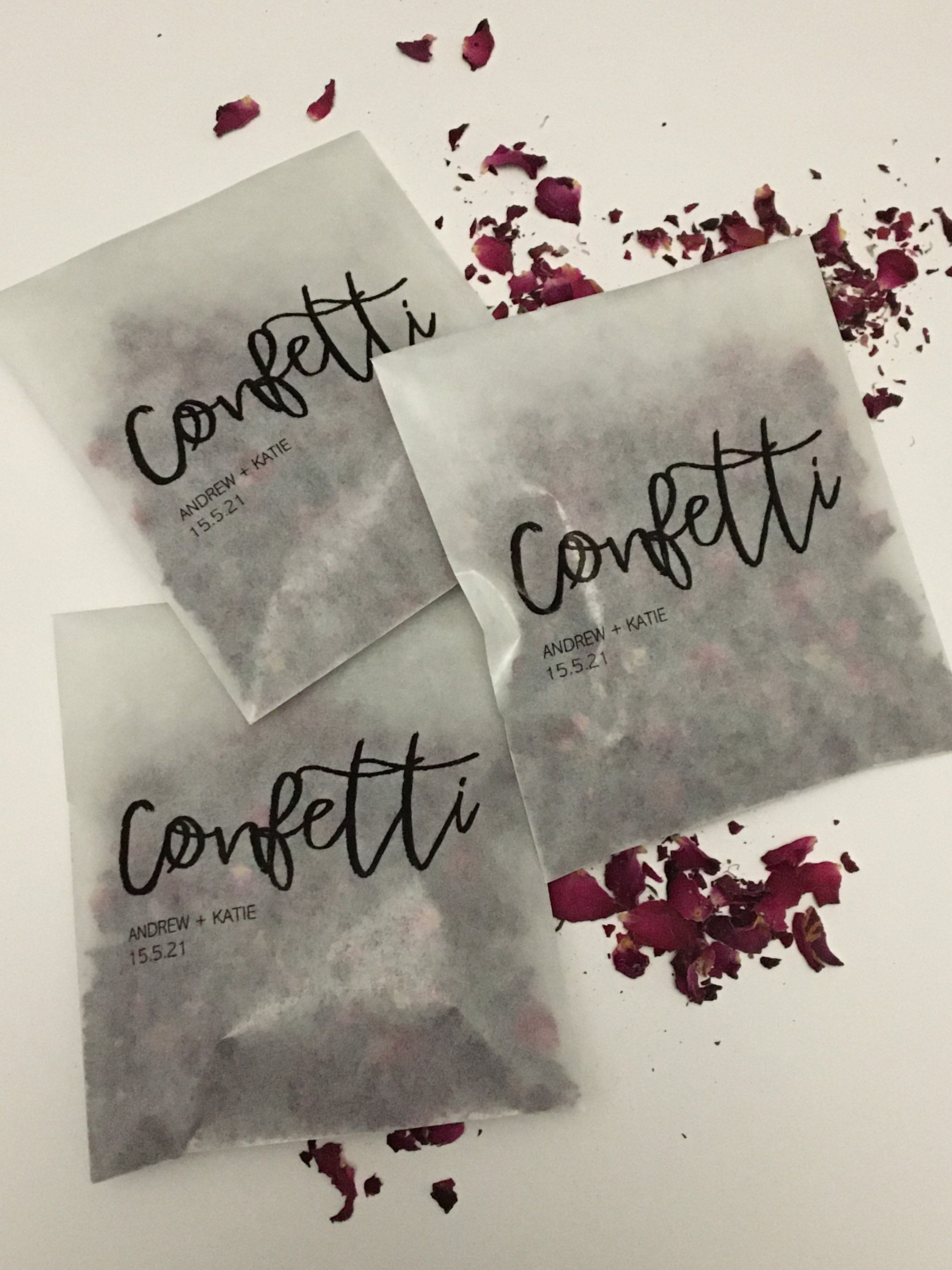 Personalised Confetti Pouch Confetti Wedding Confetti Etsy UK